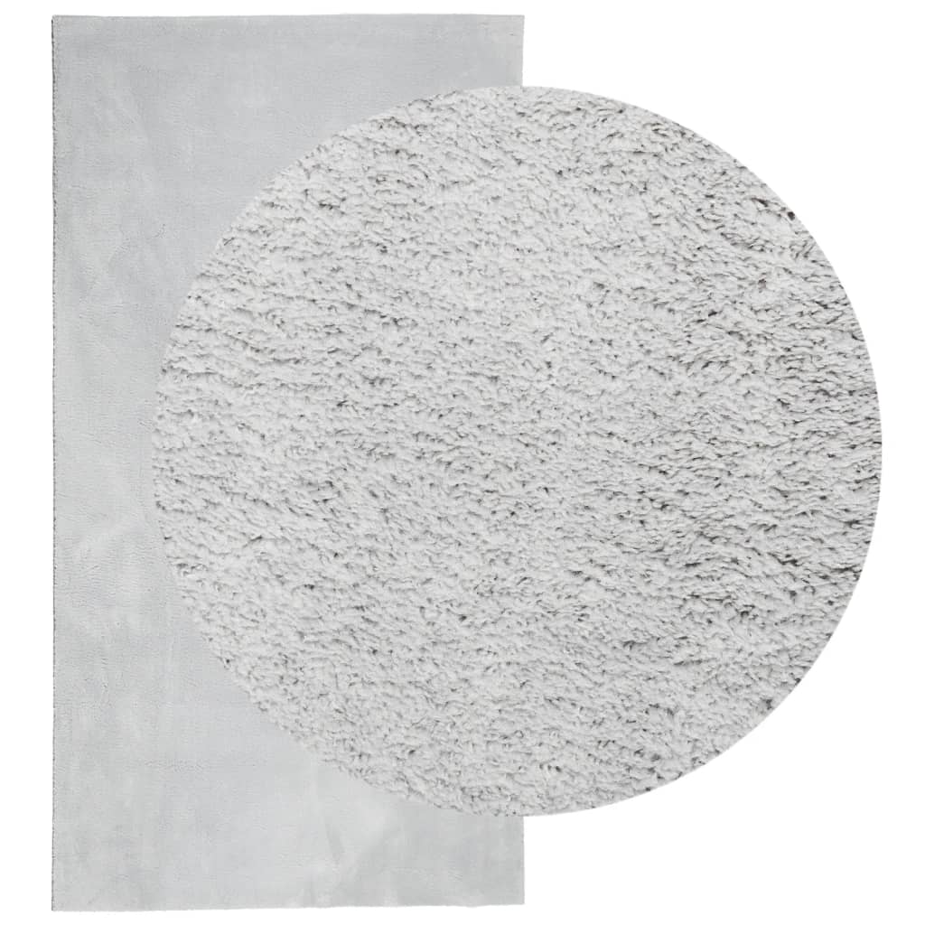 Vidaxx Teppich Huarte Kurzflor weich waschbar 60x110 cm grau