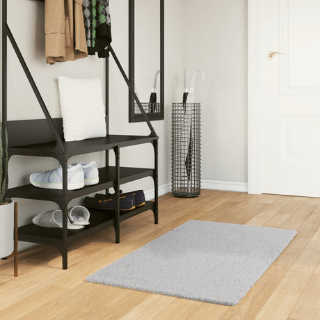 Vidaxx Teppich Huarte Kurzflor weich waschbar 60x110 cm grau