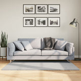 VidaXL Teppich Huarte Kurzflor weich waschbar 80x150 cm grau