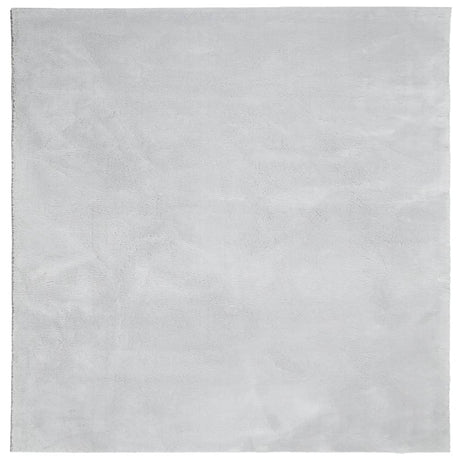 Vidaxx Teppich Huarte Kurzflor weich waschbar 120x120 cm grau