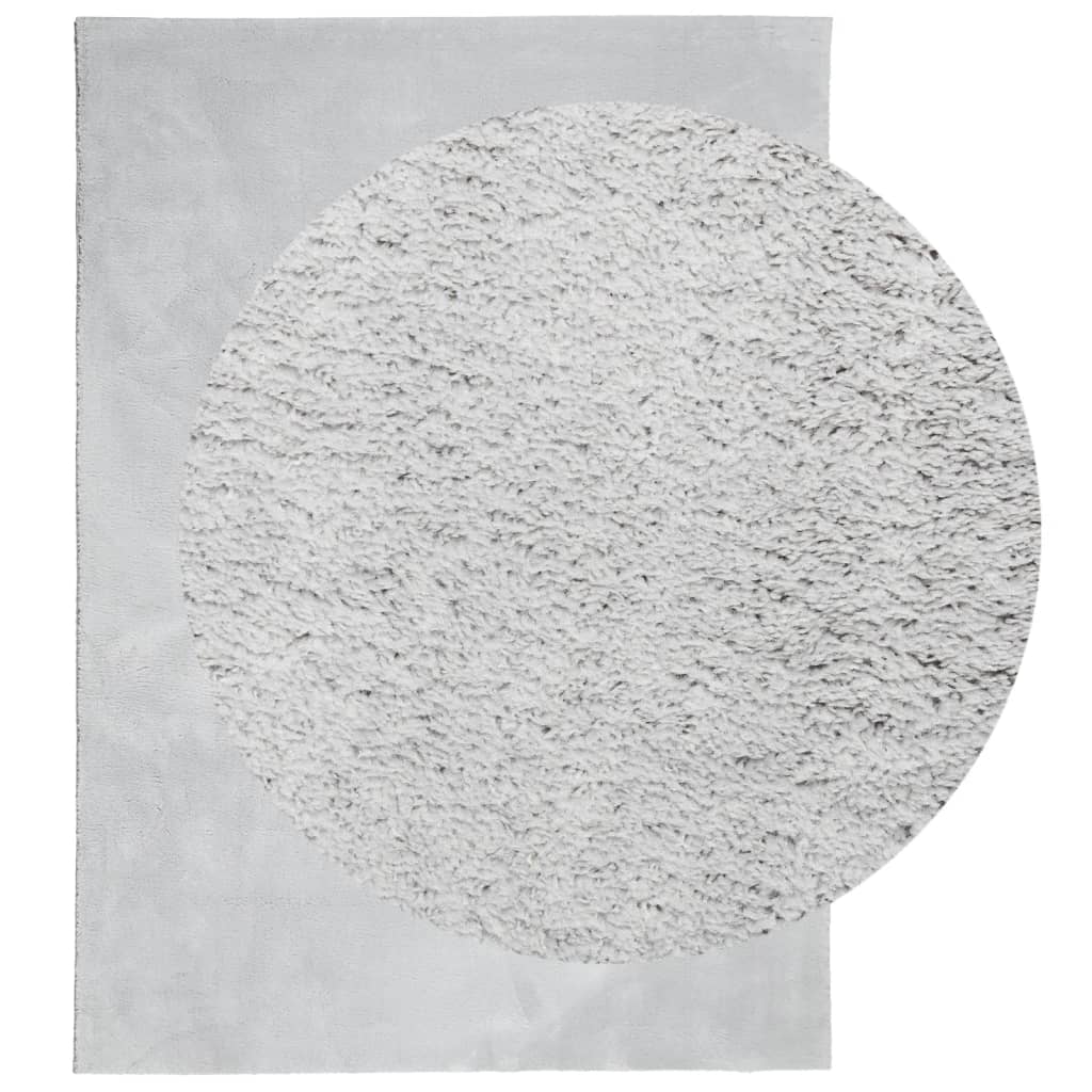 Vidaxx Teppich Huarte Kurzflor weich waschbar 120x170 cm grau