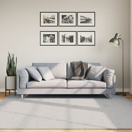 Vidaxx Teppich Huarte Kurzflor weich waschbar 200x200 cm grau