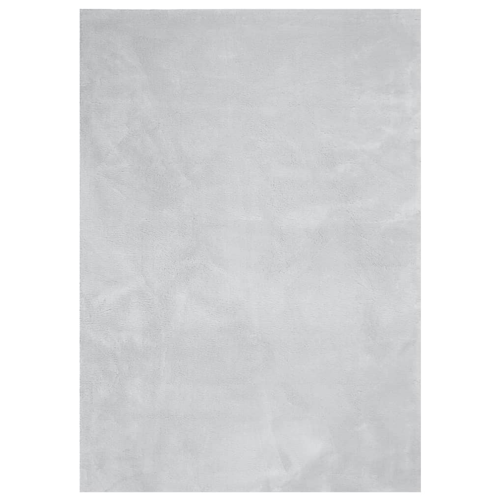 Vidaxx Teppich Huarte Kurzflor weich waschbar 200x280 cm grau