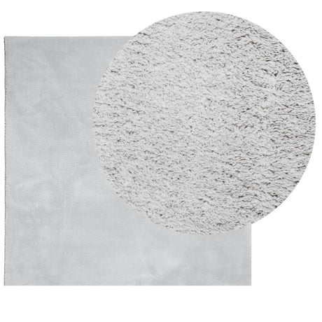 Vidaxx Teppich Huarte Kurzflor weich waschbar 240x240 cm grau