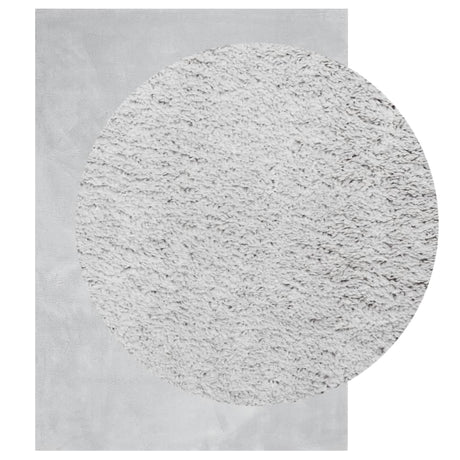 Vidaxx Teppich Huarte Kurzflor weich waschbar 240x340 cm grau