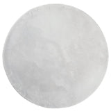 Vidaxl Teppich Huarte Kurzflor weich waschbar ø 160 cm grau