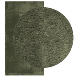 VidaXL Teppich Huarte Kurzflor weich waschbar 60x110 cm Waldgrün