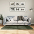 VidaXL Teppich Huarte Kurzflor weich waschbar 80x150 cm Waldgrün