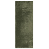 VidaXL Teppich Huarte Kurzflor weich waschbar 80x200 cm Waldgrün