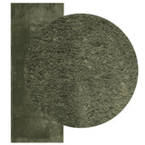 VidaXL Teppich Huarte Kurzflor weich waschbar 80x200 cm Waldgrün