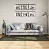 VidaXL Teppich Huarte Kurzflor weich waschbar 100x200 cm Waldgrün