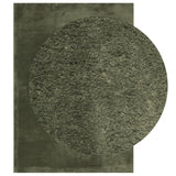 VidaXL Teppich Huarte Kurzflor weich waschbar 140x200 cm Waldgrün
