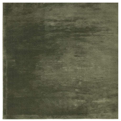 VidaXL Teppich Huarte Kurzflor weich waschbar 160x160 cm Waldgrün