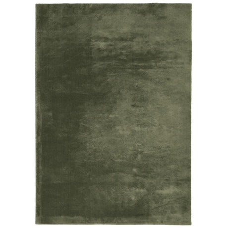 VidaXL Teppich Huarte Kurzflor weich waschbar 200x280 cm Waldgrün
