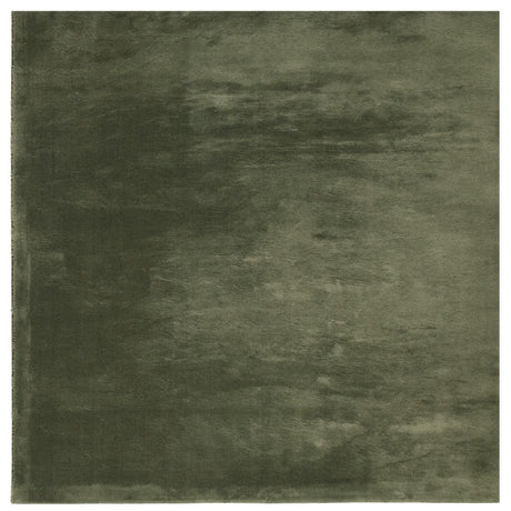 VidaXL Teppich Huarte Kurzflor weich waschbar 240x240 cm Waldgrün