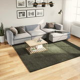 VidaXL Teppich Huarte Kurzflor weich waschbar 240x240 cm Waldgrün