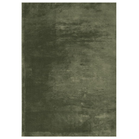 VidaXL Teppich Huarte Kurzflor weich waschbar 240x340 cm Waldgrün