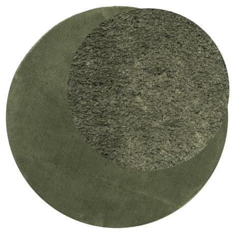 Vidaxl Teppich Huarte Kurzflor weich waschbar ø 80 cm Waldgrün