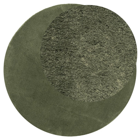Vidaxl Teppich Huarte Kurzflor weich waschbar ø 100 cm Waldgrün