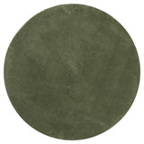 Vidaxl Teppich Huarte Kurzflor weich waschbar ø 160 cm Waldgrün