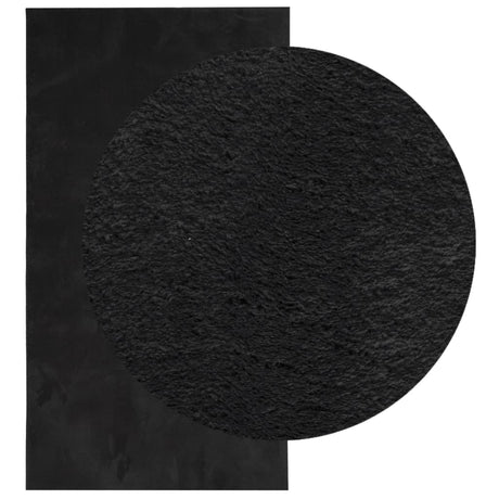 Vidaxx Teppich Huarte Kurzflor weich waschbar 60x110 cm schwarz