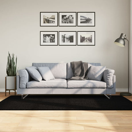 Vidaxx Teppich Huarte Kurzflor weich waschbar 100x200 cm schwarz
