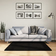 Vidaxx Teppich Huarte Kurzflor weich waschbar 120x120 cm schwarz