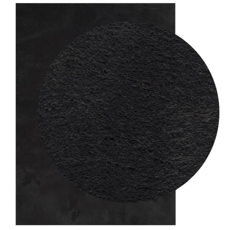 Vidaxx Teppich Huarte Kurzflor weich waschbar 120x170 cm schwarz