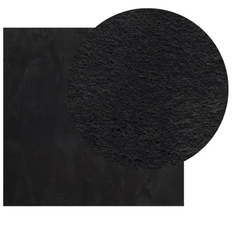 Vidaxx Teppich Huarte Kurzflor weich waschbar 200x200 cm schwarz