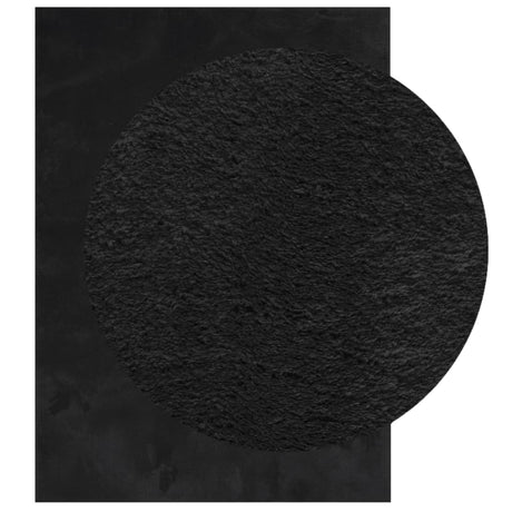 VidaXL Teppich Huarte Kurzflor weich waschbar 200x280 cm schwarz
