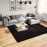 Vidaxx Teppich Huarte Kurzflor weich waschbar 240x240 cm schwarz