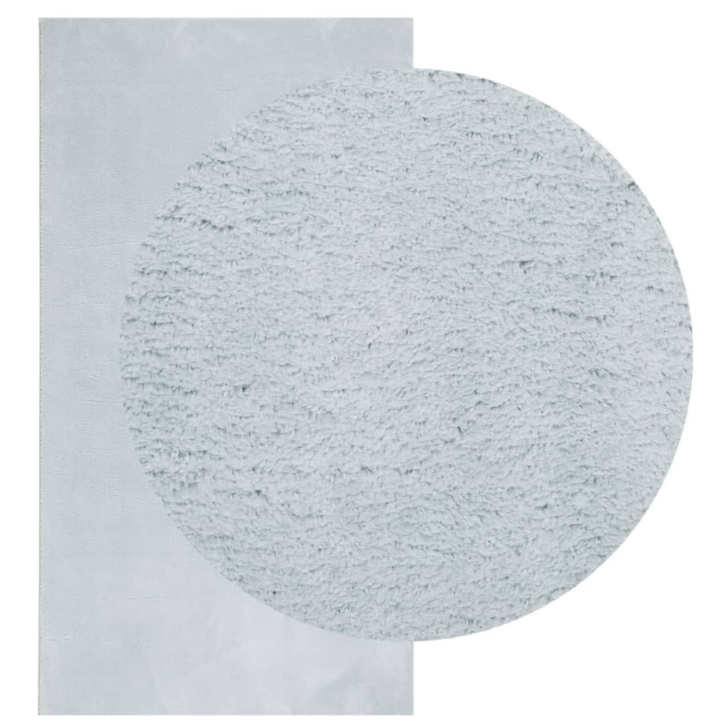 VidaXL Teppich Huarte Kurzflor weich waschbar 60x110 cm blau