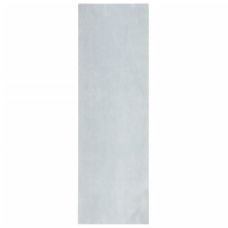 VidaXL Teppich Huarte Kurzflor weich waschbar 80x250 cm blau