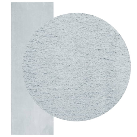 VidaXL Teppich Huarte Kurzflor weich waschbar 80x250 cm blau