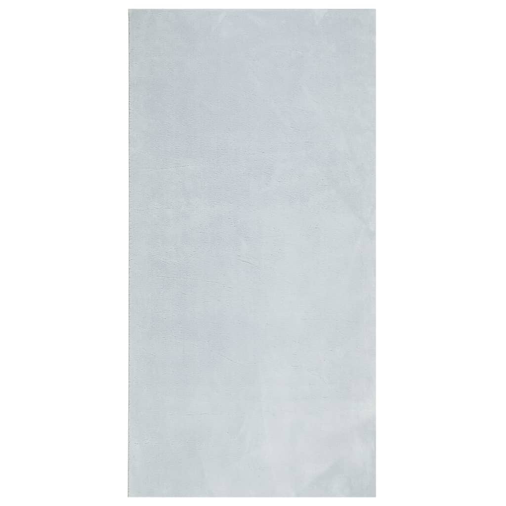 VidaXL Teppich Huarte Kurzflor weich waschbar 100x200 cm blau