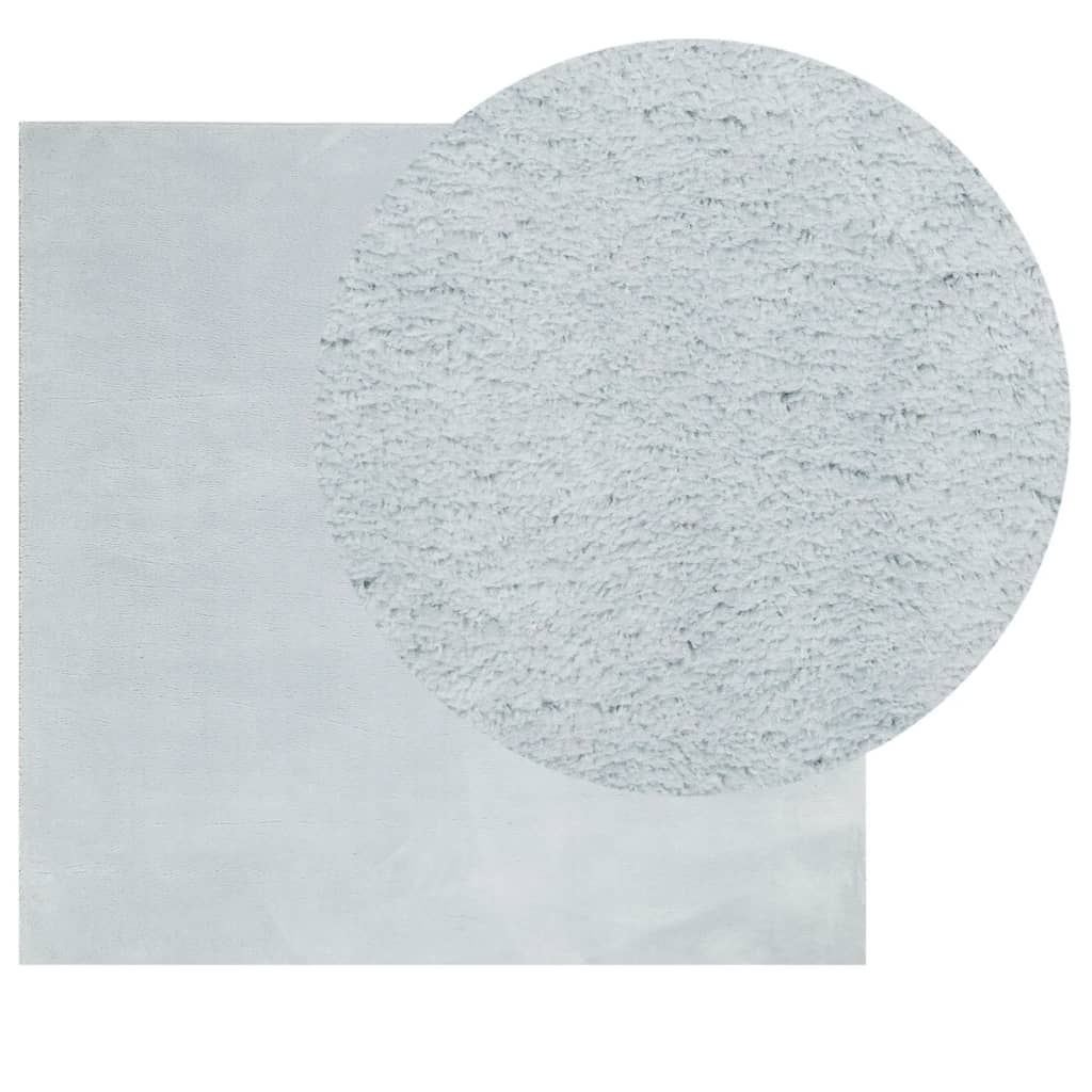Vidaxx Teppich Huarte Kurzflor weich waschbar 120x120 cm blau