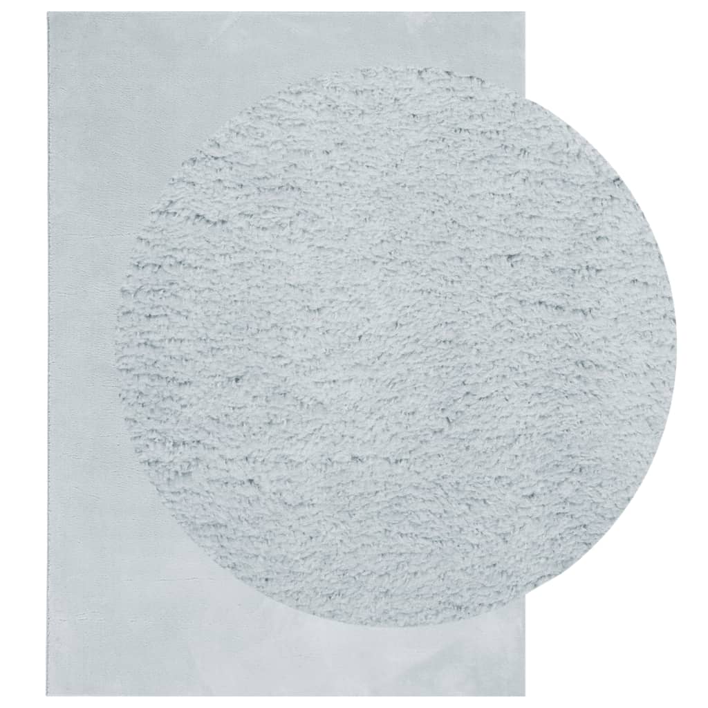 Vidaxx Teppich Huarte Kurzflor weich waschbar 120x170 cm blau