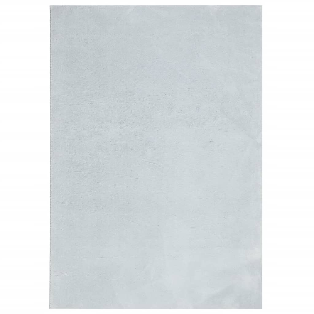 VidaXL Teppich Huarte Kurzflor weich waschbar 160x230 cm blau