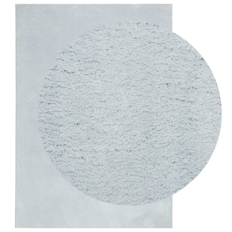 VidaXL Teppich Huarte Kurzflor weich waschbar 160x230 cm blau
