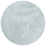 Vidaxl Teppich Huarte Kurzflor weich waschbar ø 100 cm blau