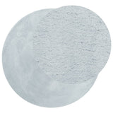 Vidaxl Teppich Huarte Kurzflor weich waschbar ø 100 cm blau