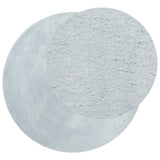 Vidaxl Teppich Huarte Kurzflor weich waschbar ø 120 cm blau
