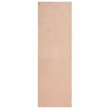 VidaXL Teppich Huarte Kurzflor weich waschbar 80x250 cm rosa