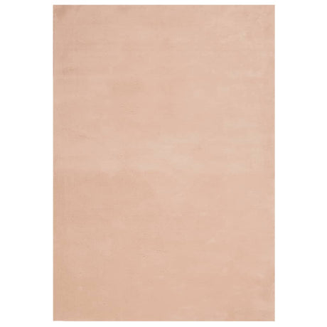 VidaXL Teppich Huarte Kurzflor weich waschbar 160x230 cm rosa