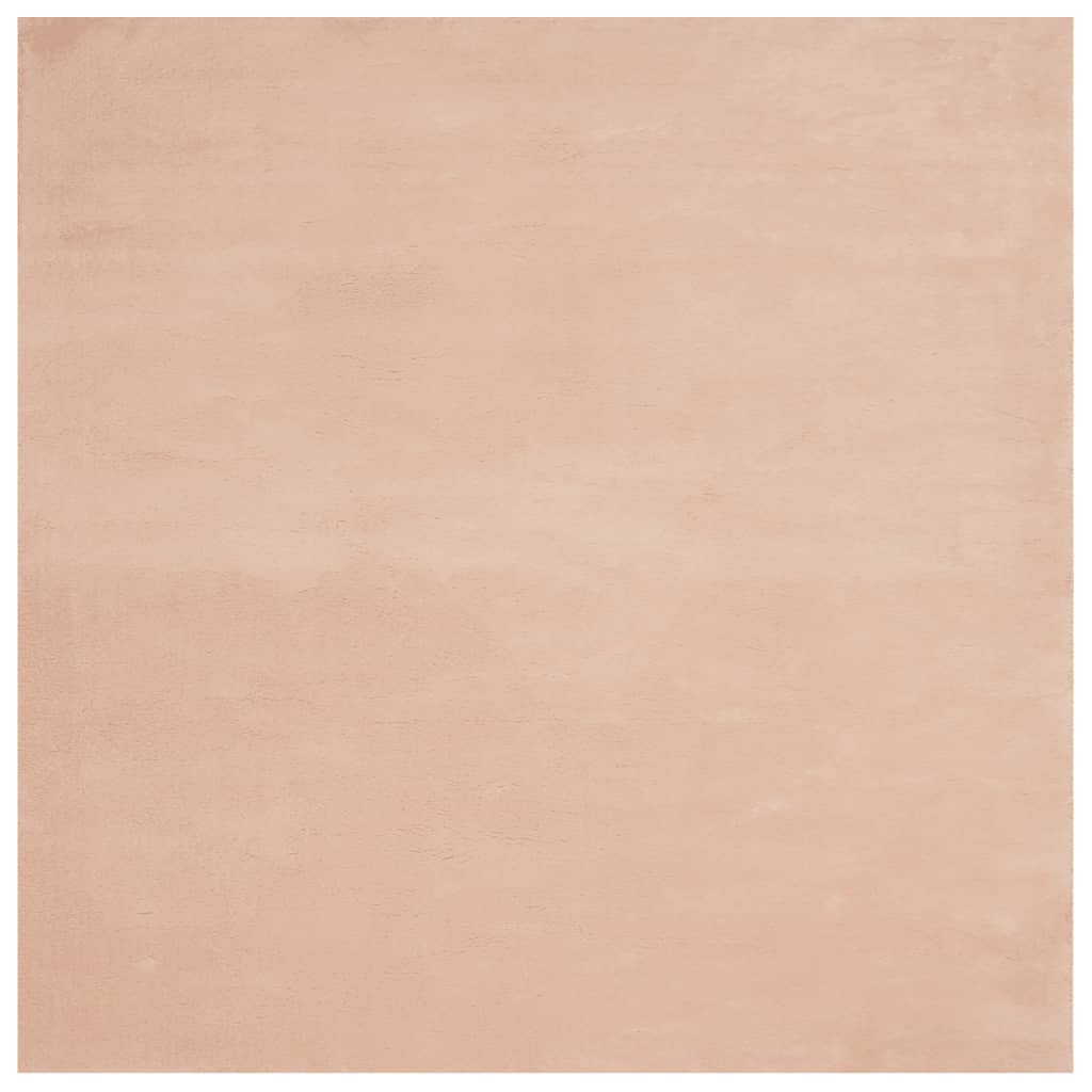 VidaXL Teppich Huarte Kurzflor weich waschbar 200x200 cm rosa