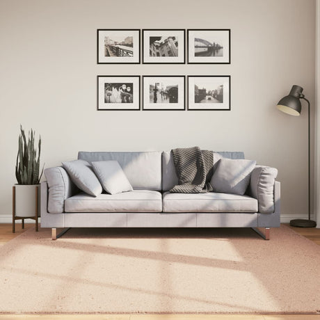 VidaXL Teppich Huarte Kurzflor weich waschbar 200x200 cm rosa