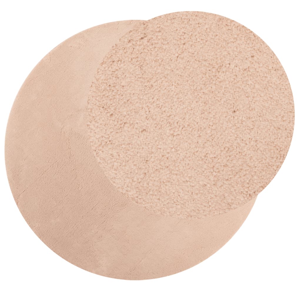 Vidaxl Teppich Huarte Kurzflor weich waschbar ø 200 cm rosa