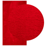 VidaXL Teppich Huarte Kurzflor weich waschbar 60x110 cm rot