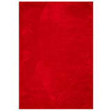 VidaXL Teppich Huarte Kurzflor weich waschbar 160x230 cm rot