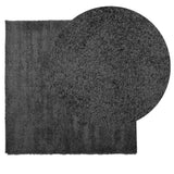 VidaXL Teppich PAMPLONA Shaggy Hochflor 120x120 cm Anthrazit